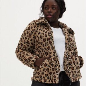 Torrid Sherpa Fleece Zip Up Jacket 0X 12